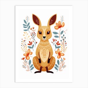 Baby Animal Illustration  Kangaroo 6 Art Print