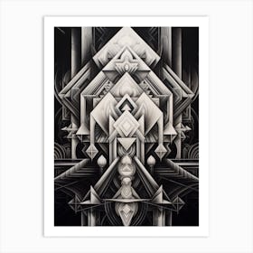 Geometric Reflections Abstract 5 Art Print