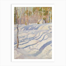 Sunlit Winter Lanscape, (1911), Pekka Halonen Art Print