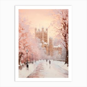 Dreamy Winter Painting Windsor United Kingdom 1 Art Print