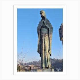 Statue Of The Virgin Mary Art Print
