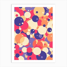 Abstract Bubbles Art Print