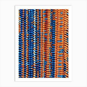 Orangeblueweave Art Print