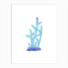 Coral Reef Watercolor Painting 2 Art Print