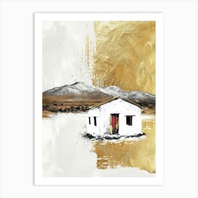 House In The Mountains Canvas Print Art Print