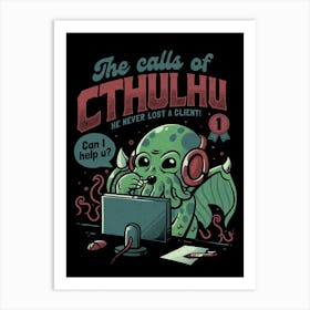 The Calls Of Cthulhu Art Print