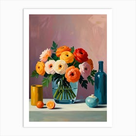 Flowers In A Vase 32 Art Print