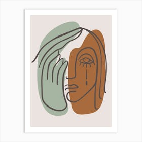 Woman'S Face 3 Art Print