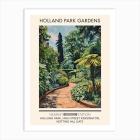 Holland Park Gardens London Parks Garden 3 Art Print