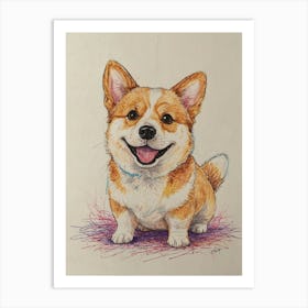 Corgi 1 Art Print