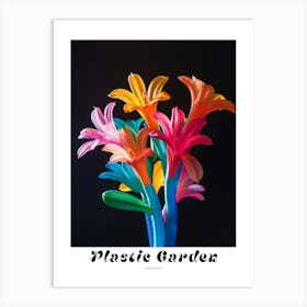Bright Inflatable Flowers Poster Honeysuckle 4 Art Print