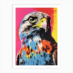 Andy Warhol Style Bird Falcon 4 Art Print