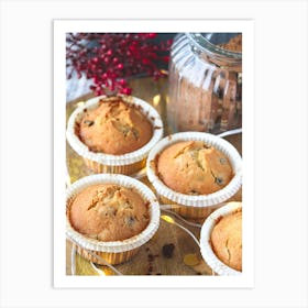 Christmas Muffins Art Print