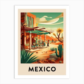 Vintage Travel Poster Mexico 7 Art Print