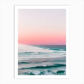 Bells Beach, Australia Pink Photography 1 Art Print