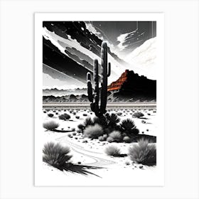Desert Landscape 5 Art Print