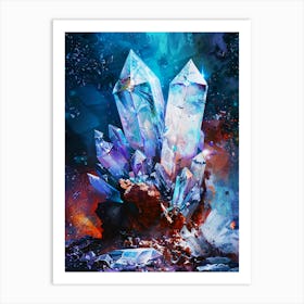 Crystals Art Print