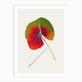 Nasturtium Leaf Abstract 2 Art Print