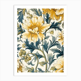 Wallpaper Floral Pattern 6 Art Print