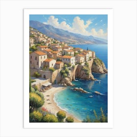 Village By The Sea 3 Art Print