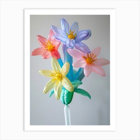 Dreamy Inflatable Flowers Love In A Mist Nigella 3 Art Print