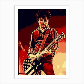 billie joe armstrong green day band music 1 Art Print