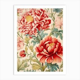 Floral Wallpaper 172 Art Print