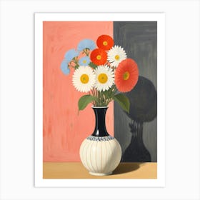 Daisies In A Vase 2 Art Print