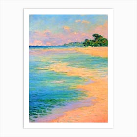 Radhanagar Beach 2 Andaman Islands India Monet Style Art Print