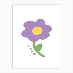 Purple Flower 2 Art Print