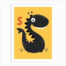 Alphabet Letter S Art Print