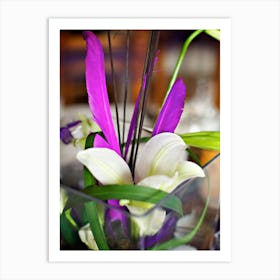 Purple Lily Centerpiece Art Print