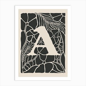 Botanical Letter A No 0741 Art Print