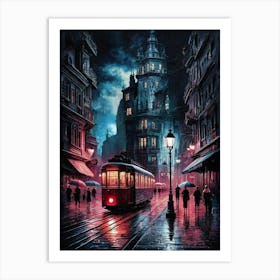 Night In The City Canvas Print Art Print