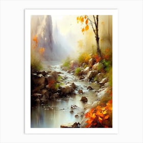 Autumn River 1 Art Print