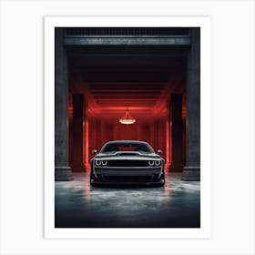 Dodge Challenger Hellcat Art Print