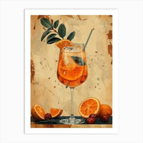 Cocktail With Oranges 3 Art Print