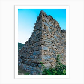 Old Stone Wall 20230815204481rt1 Art Print