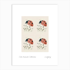 Cute Animals Collection Ladybug 4 Art Print