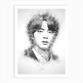 Jin Bts Art Print