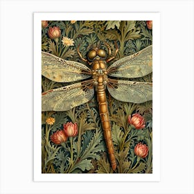 William Morris Dragonfly Art Print