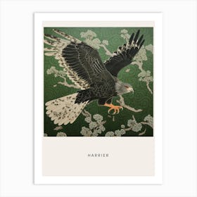 Ohara Koson Inspired Bird Painting Harrier 2 Poster Art Print