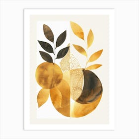 Golden Leaves 56 Art Print