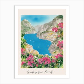 Greetings From Amalfi Art Print
