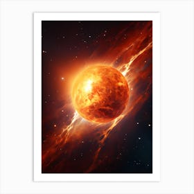 Star In Space Art Print