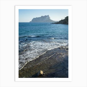 Mediterranean bay in Calpe Art Print