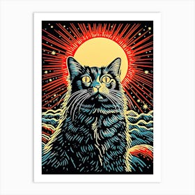 Stellar Purradigm, Psychedelic Cats series Art Print