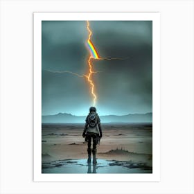 Lightning In The Sky Art Print