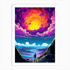 Psychedelic Sky 1 Art Print