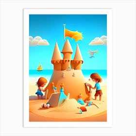 SandCastleFun Art Print